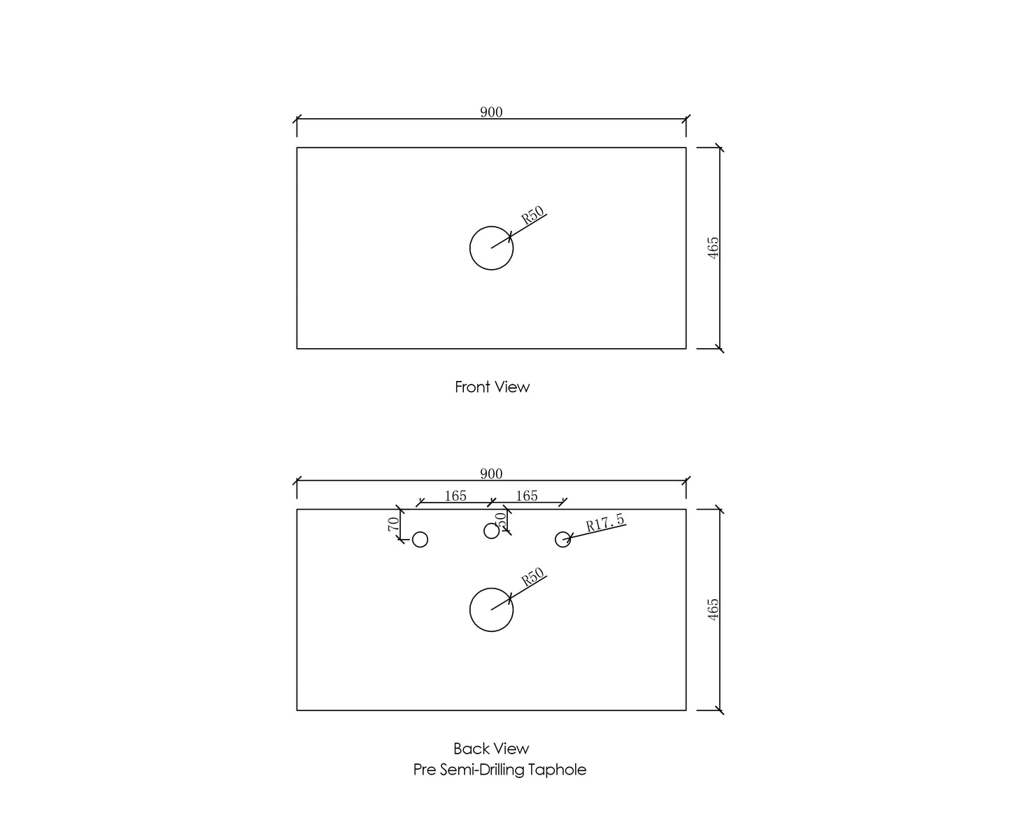 Laguna Mk II 900mm Matte White Wall Hung Cabinet Only
