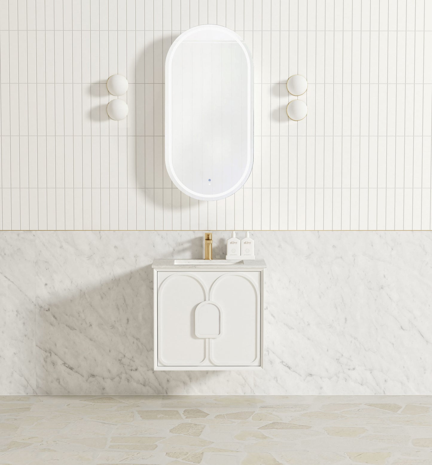 Laguna Mk II 600mm Matte White Wall Hung Cabinet Only