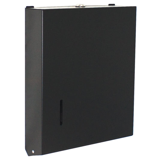 255mm W  Surface Mounted Ultraslim Paper Towel Dispenser - 255mm W x 330mm H x 75mm D  - Matte Black