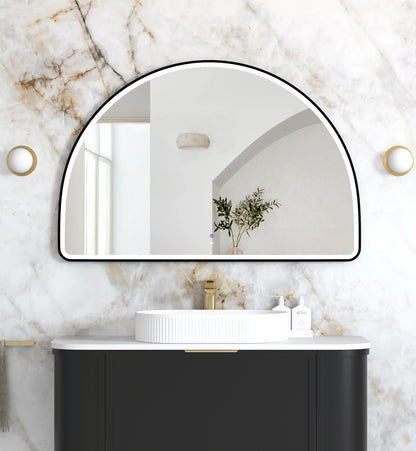 LED Moonlight Archie 800x1200 Black Metal Frame Mirror