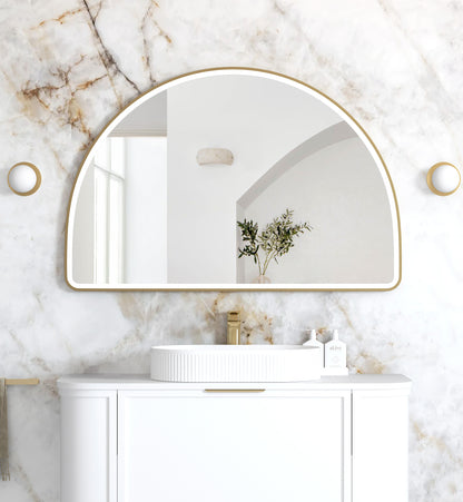 LED Moonlight Archie 800x1200 Gold Metal Frame Mirror