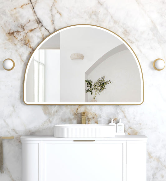 LED Moonlight Archie 800x1200 Gold Metal Frame Mirror