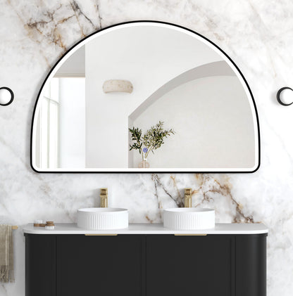 LED Moonlight Archie 1000x1500 Black Metal Frame Mirror