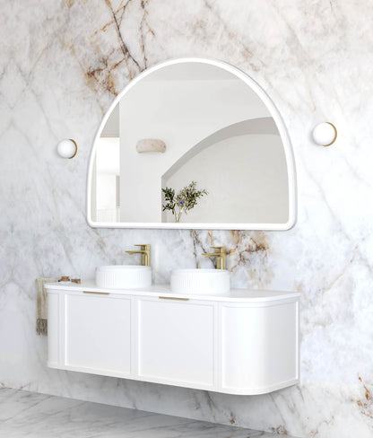 LED Moonlight Archie 1000x1500 White Metal Frame Mirror
