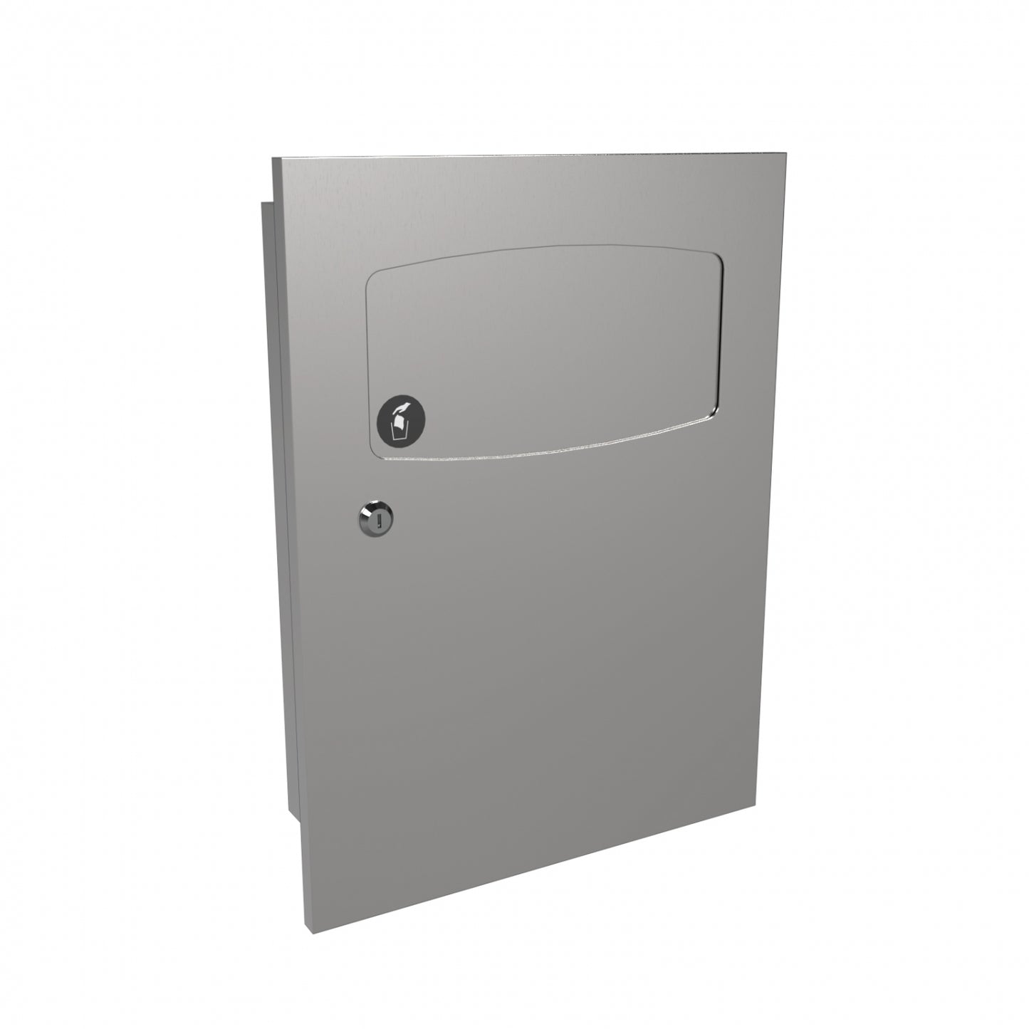 330mm W  Recessed Napkin Disposal Unit - 330mm W x 441mm H x 105mm D - Satin