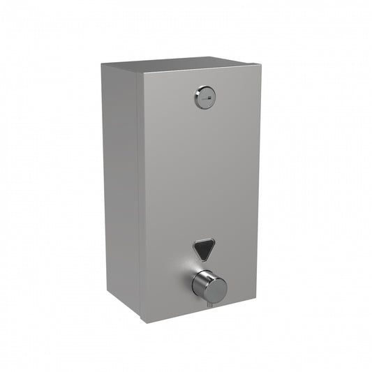 140mm W  Surface Mounted Soap Dispenser 2L - 140mm W x 264mm H x 100mm D  - Satin