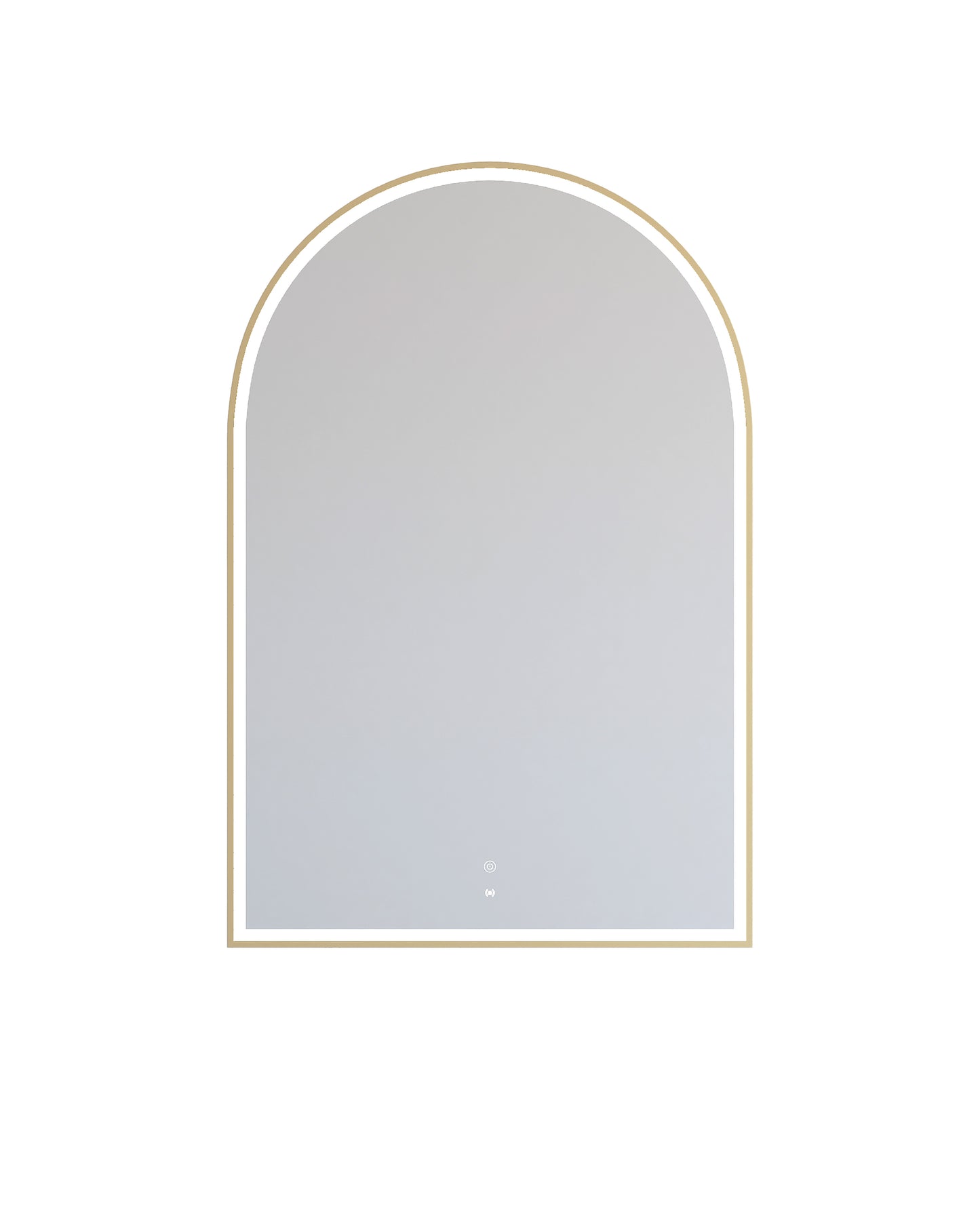 LED Archie 1200x800 Gold Metal Frame Mirror