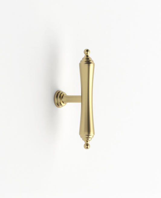 Heirloom - 80mm Brushed Brass Handle  (Premium Solid Brass )