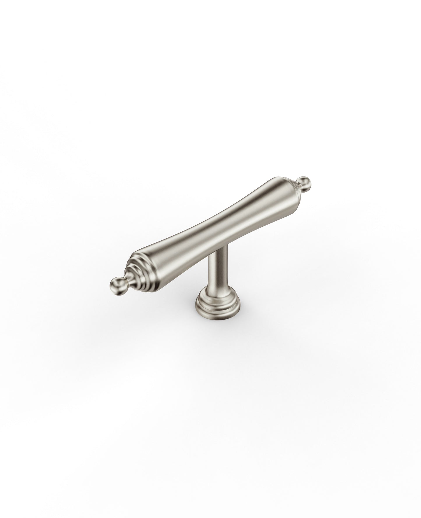 Heirloom - 80mm  Brushed Nickel Handle  (Premium Solid Brass )