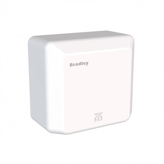 270mm W  Surface Mounted Hand Dryer - 270mm W x 240mm H x 142mm D - White