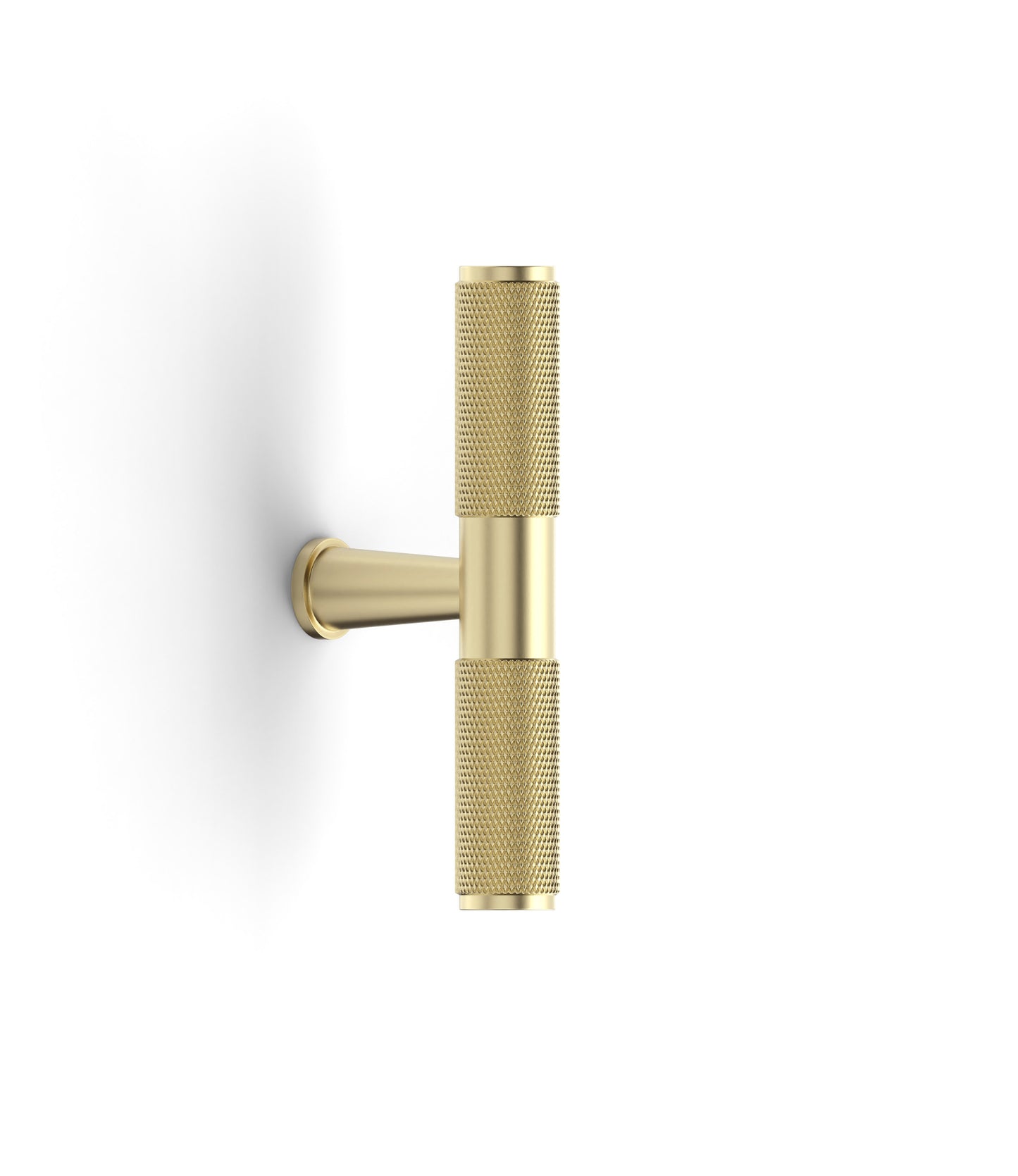 Nord - 80mm  Brushed Brass  Handle  (Premium Solid Brass )