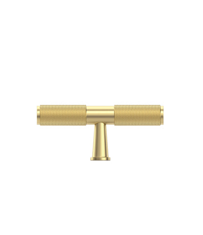 Nord - 80mm  Brushed Brass  Handle  (Premium Solid Brass )
