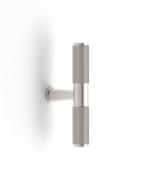 Nord - 80mm Brushed Nickel Brass  Handle (Premium Solid Brass )