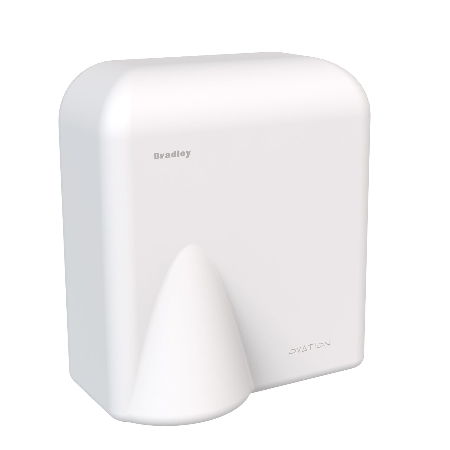225mm W  Surface Mounted Hand Dryer - 225mm W x 282mm H x 160mm D - White