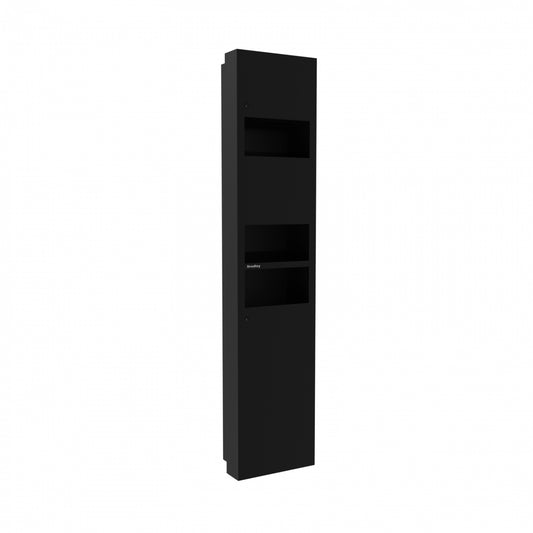 360mmW  Semi Recessed  Semi Recessed 3 in 1 Combination - 360mmW x 1660mmH x 90mmD - Matte Black