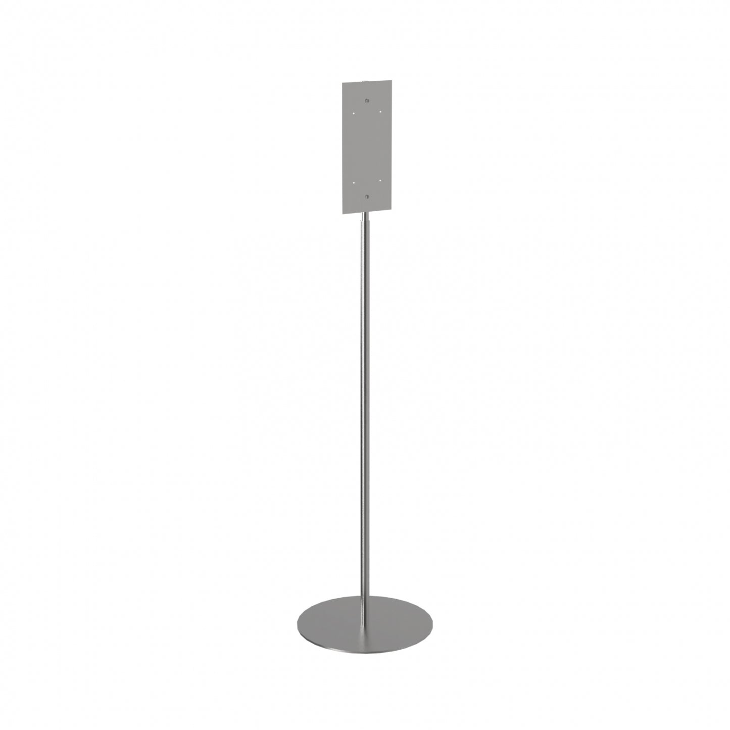 1520mm H Floor Stand Floor Sanitiser Stand  - 1520mm H - Satin