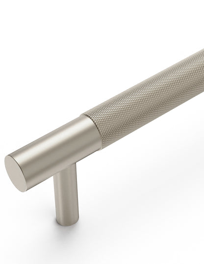 Nord - Brushed Nickel 96/130mm  Handle (96mm Hole to Hole ; 130mm Total Length)