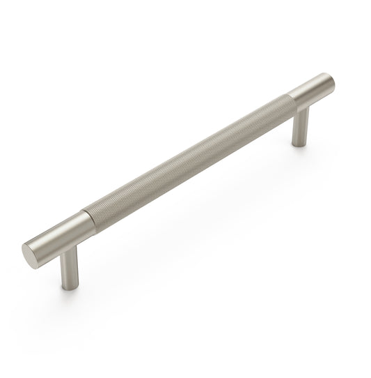 Nord - Brushed Nickel 160/200mm  Handle (160mm Hole to Hole ; 200mm Total Length)