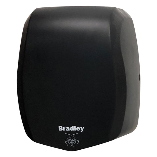 228mm W  Surface Mounted Airstream ECO Wall Mounted and Behind the Mirror Hand Dryer - 228mm W x 278mm H x 154 mm D - Matte Black