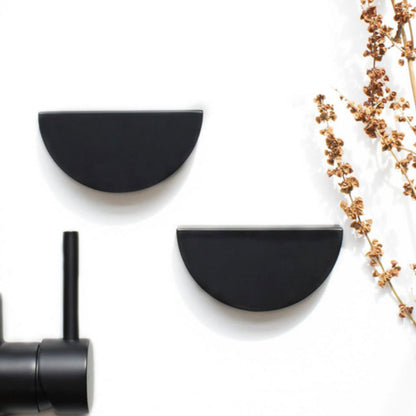 Dune - Matte Black 64/92mm  Handle (64mm Hole to Hole ; 92mm Total Length)