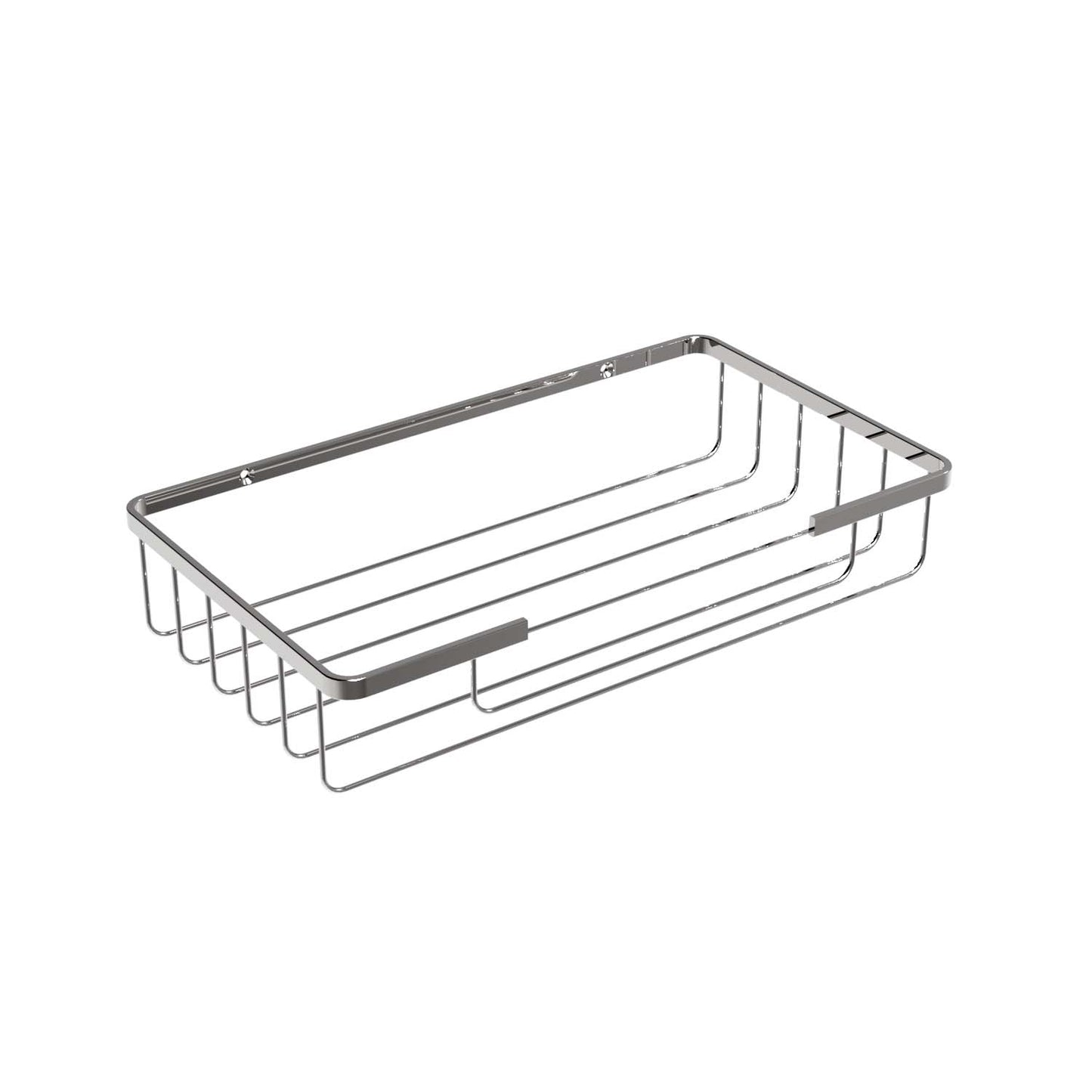 260mm W  Surface Mounted Soap Basket Large - 260mm W x 50mm H x 155mm - Bright