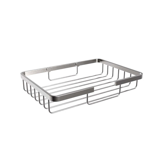 165mm W  Surface Mounted Soap Basket Small - 165mm W x 30mm H x 120mm D  - Satin