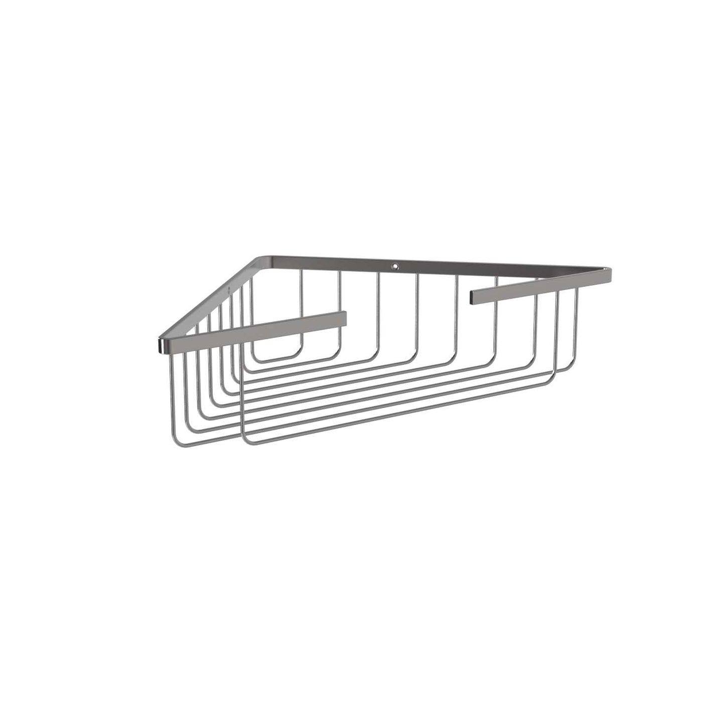 210mm W  Surface Mounted Corner Soap Basket Small - 210mm W x 60mm H x 210mm D - Satin