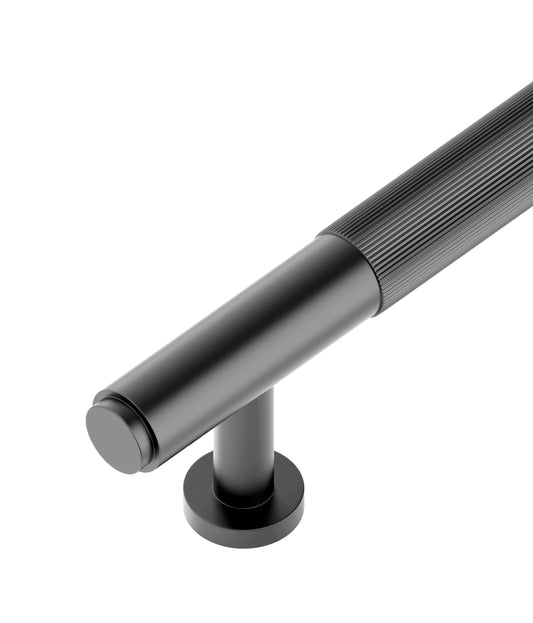 Soho - Gun Metal 128/165mm  Handle (128mm Hole to Hole ; 165mm Total Length)