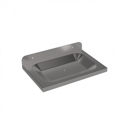 150mm W  Surface Mounted Soap Dish Heavy Duty - 150mm W x 20mm H x 100mm D - Satin