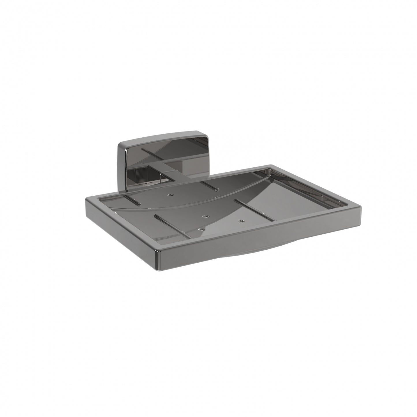 108mm W  Surface Mounted Soap Dish - 108mm W x 102mm D - Bright