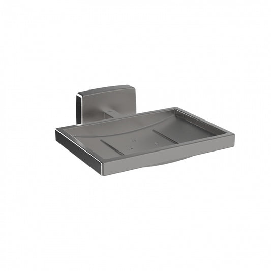 108mm W  Surface Mounted Soap Dish  - 108mm W x 102mm D - Satin