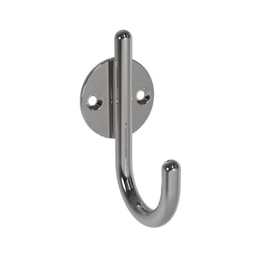 48mm W  Surface Mounted IV Catheter Hook 9117-4 - 48mm W x 100mm H with 70mm projection - Bright