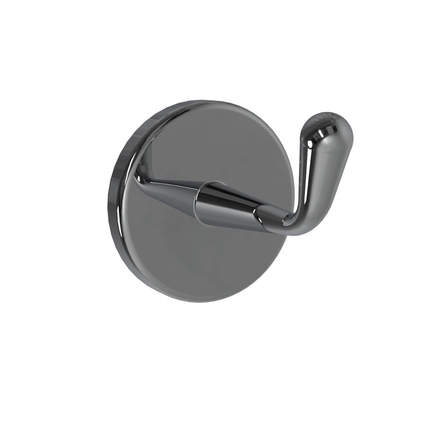 79mm Projection Surface Mounted Coat Hook Concealed Fix - 79mm Projection - Bright