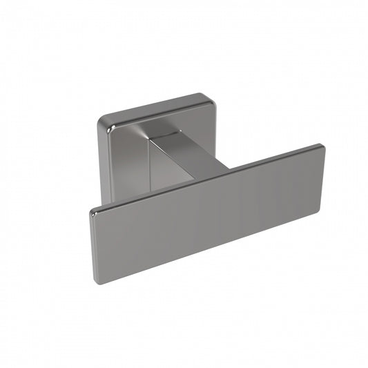 103mm W  Surface Mounted Double Coat Hook - 103mm W x 52mm H x 42mm D - Satin