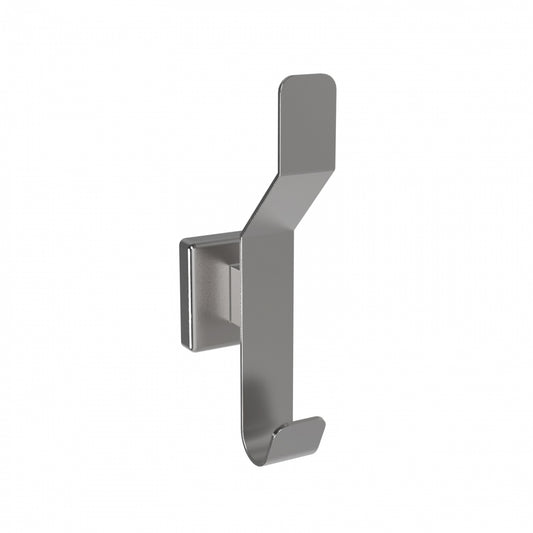 180mm H  Surface Mounted Hat and Coat Hook - 180mm H x 52mm W x 69mm D - Satin