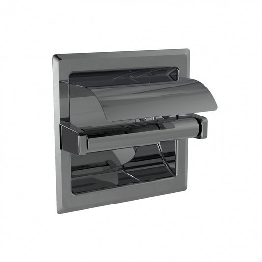 160mmW  Recessed Toilet Tissue Dispenser - 160mmW x 160mmH x 48mmD - Bright