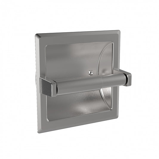 159mm W  Recessed Toilet Tissue Dispenser - 159mm W x 159mm H x 51mm D - Satin