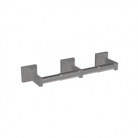330mmW  Surface Mounted Double Toilet Tissue Dispenser - 330mmW x 51mmH x 98mmD - Satin