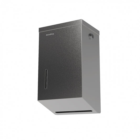 120mm W Surface Mounted Soft Interleaved Toilet Tissue Dispenser AS1428.1 - 220mmH x x120mmWx 117mmD - Satin