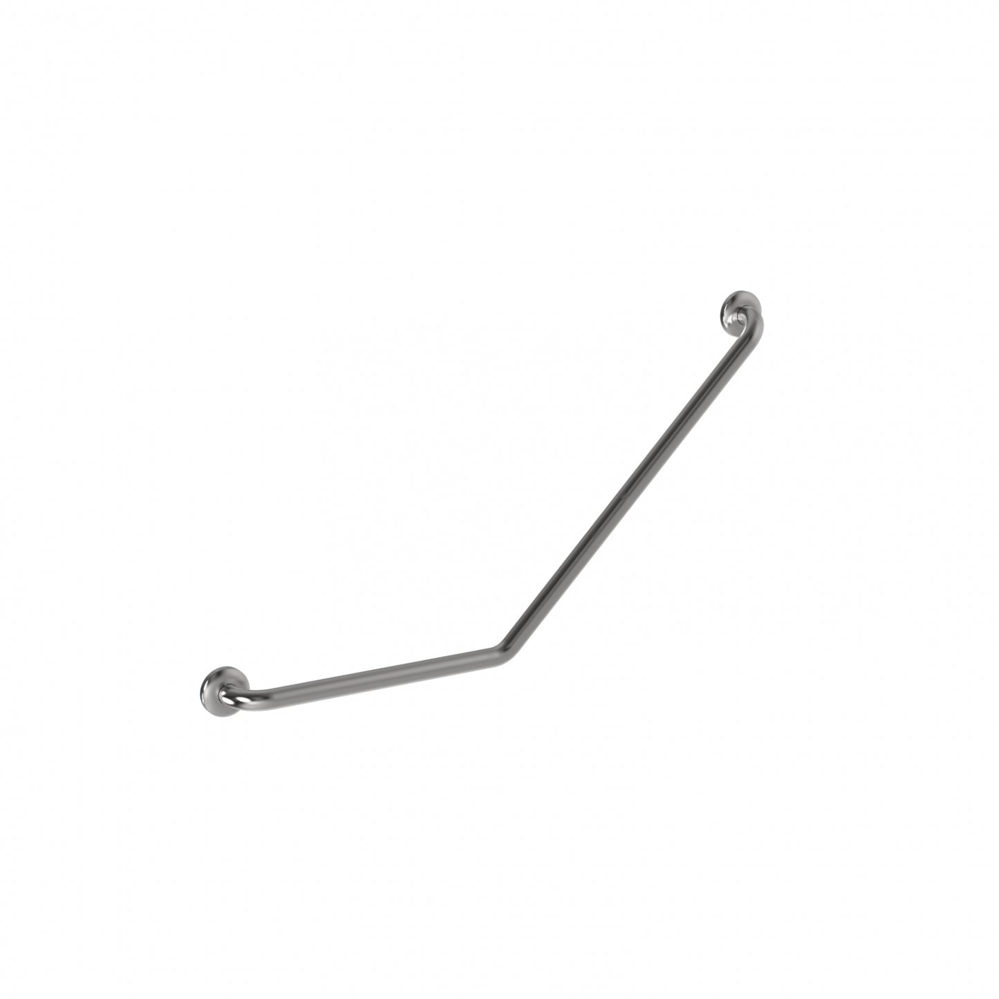LH 450mm  Surface Mounted 45 Degree Grab Rail - LH 450mm x 700mm - Satin