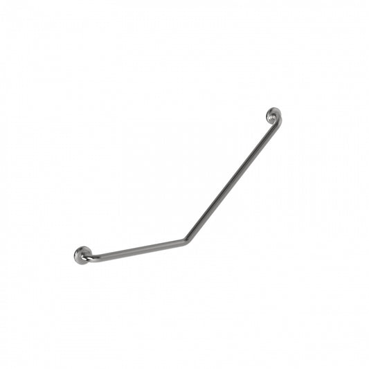 LH 450mm  Surface Mounted 45 Degree Grab Rail - LH 450mm x 700mm - Satin