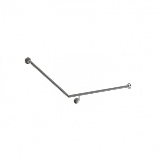 RH 950mm  Surface Mounted 32mm Toilet Grab Rail - RH 950mm x 700mm - Satin