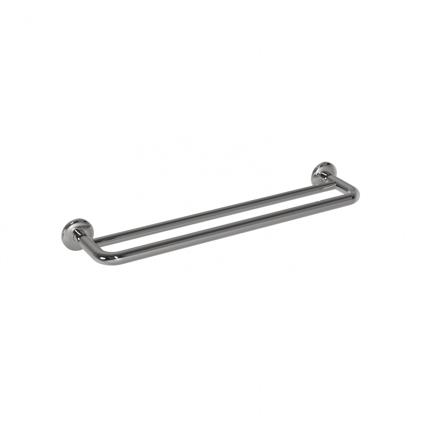 750mm Surface Mounted Bath Grab Rail with Towel Rail - 750mm - Satin