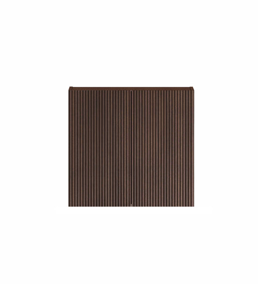 Havana Laundry 630 Sable Walnut Fluted Wall Cabinet