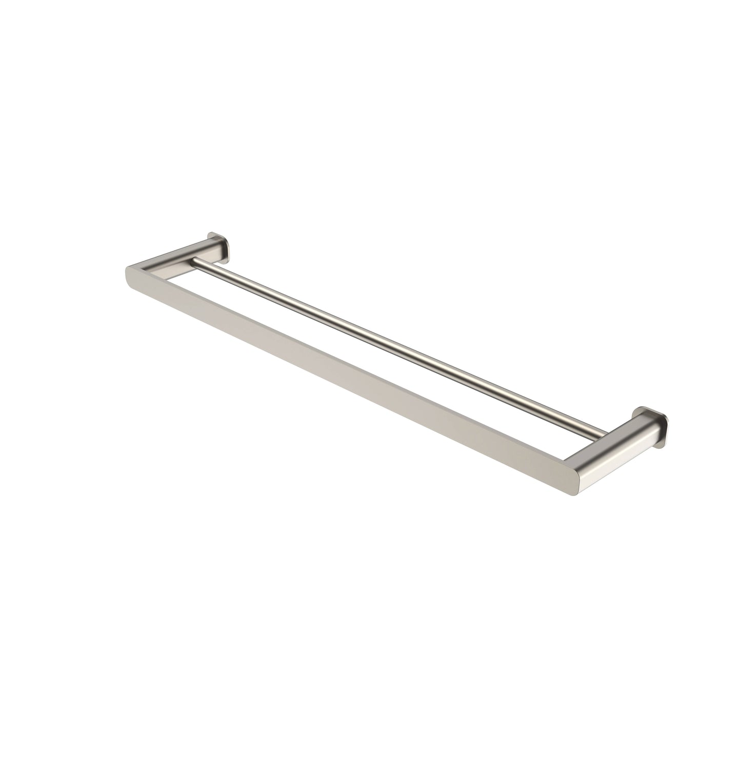 Oskar 600mm Brushed Nickel Double Towel Rail