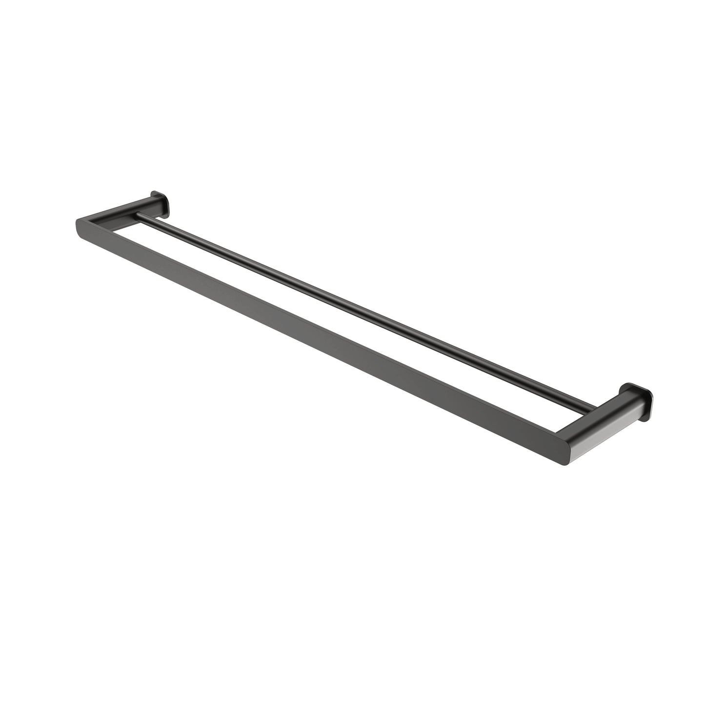 Oskar 750mm Gun Metal Double Towel Rail