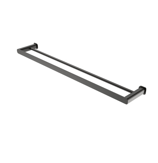Oskar 750mm Gun Metal Double Towel Rail