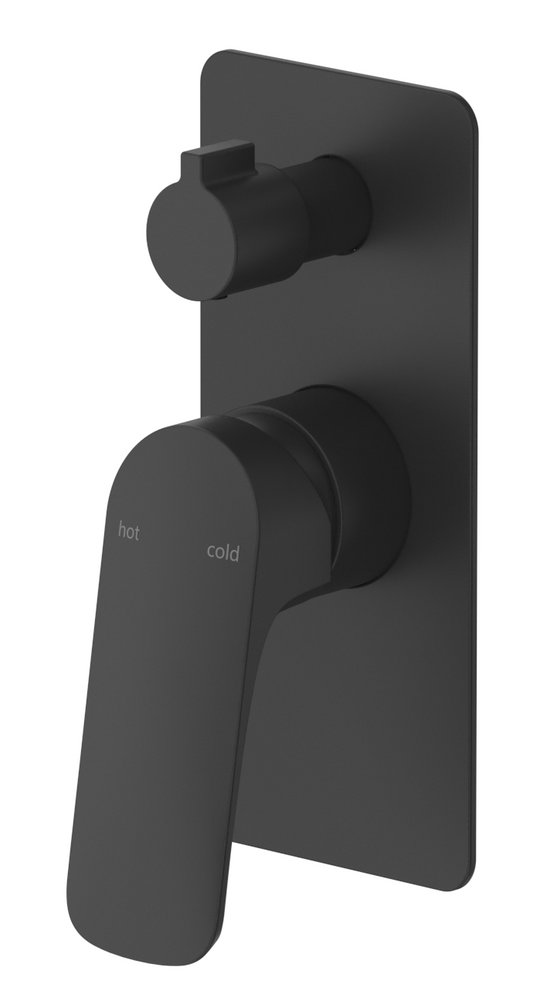 Kaza Mixer Diverter - 1P - TRIM KIT - Black