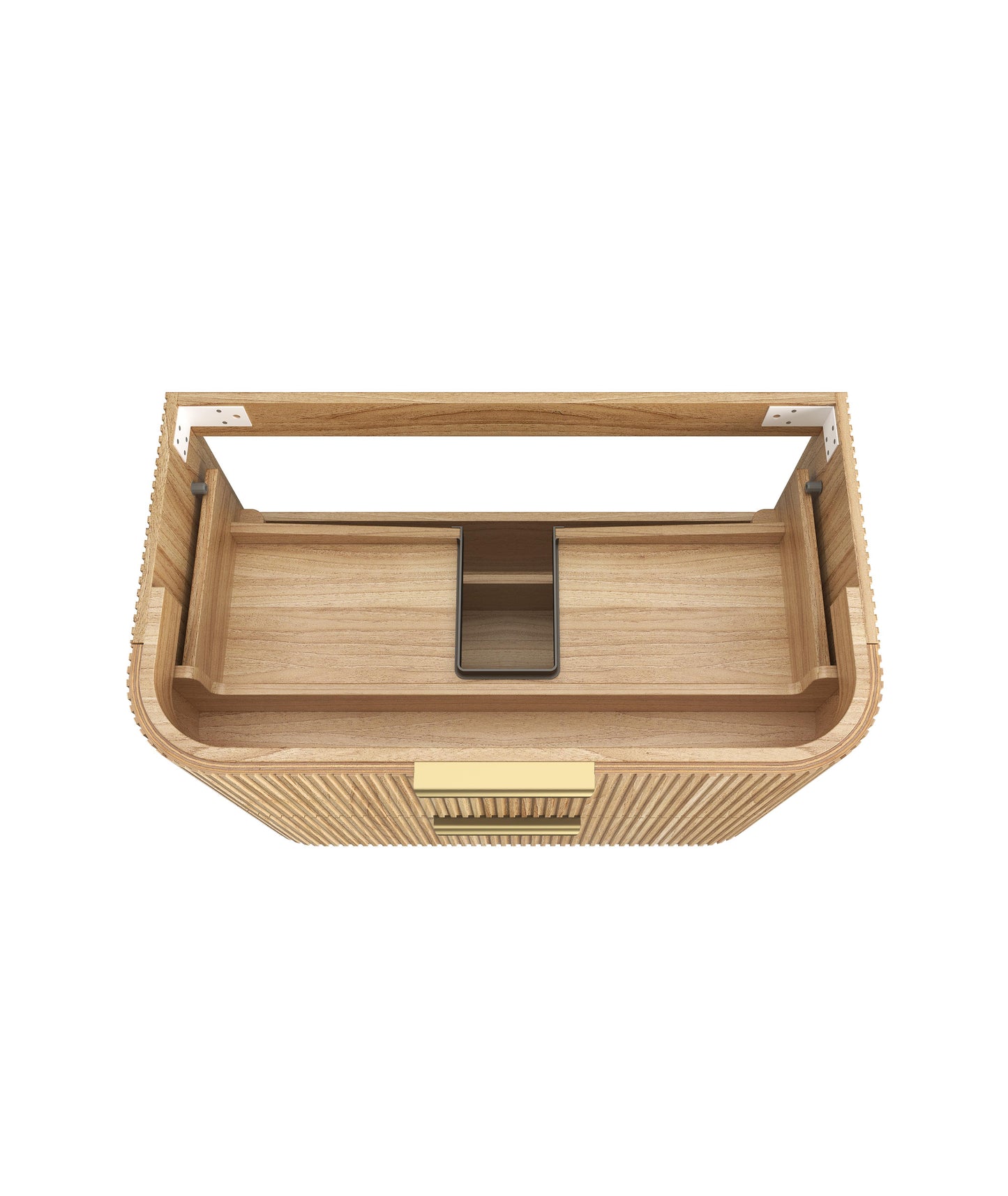 Havana 900mm Woodland Oak Fluted  Cabinet