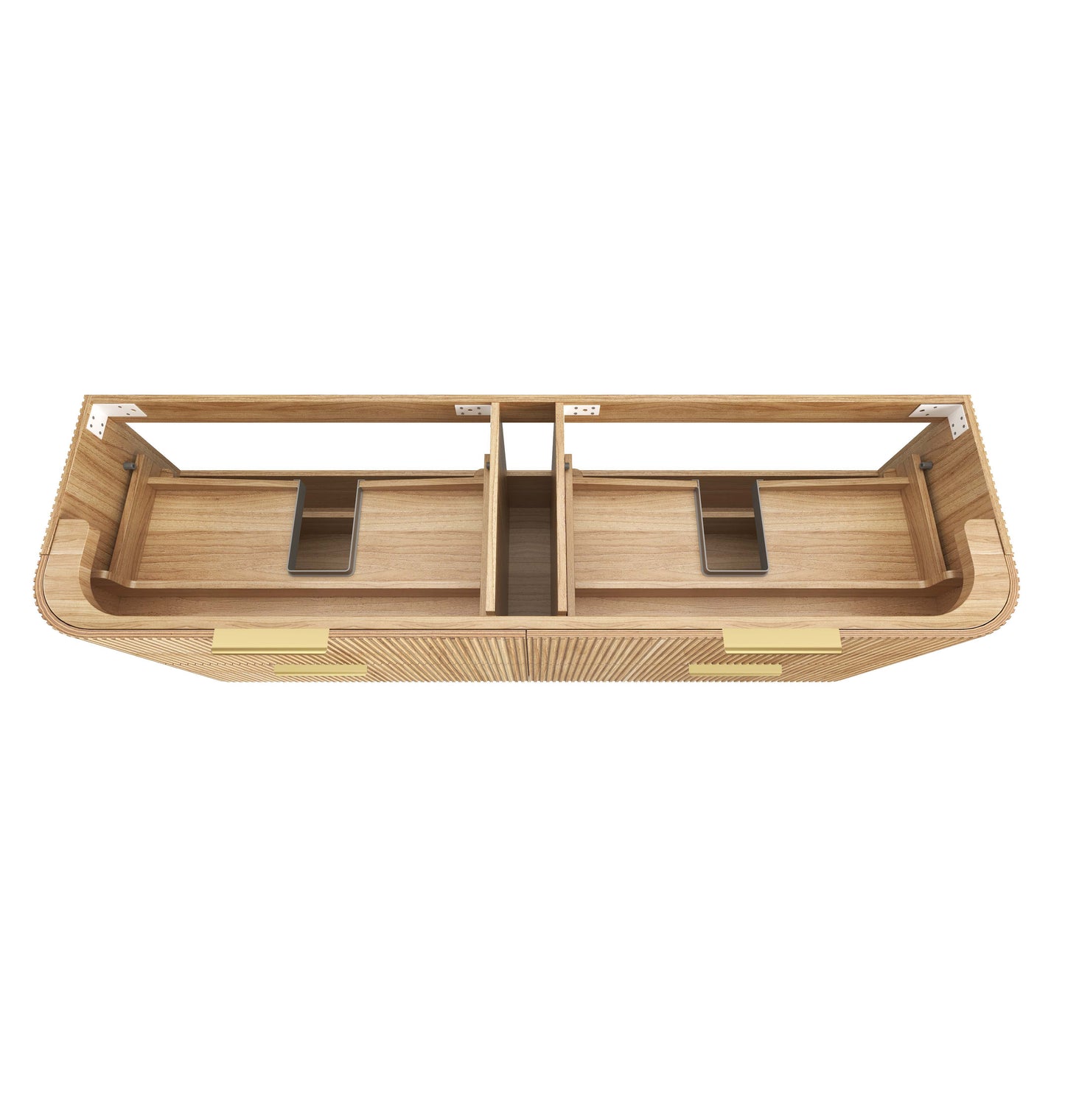 Havana 1800mm Woodland Oak Fluted  Cabinet